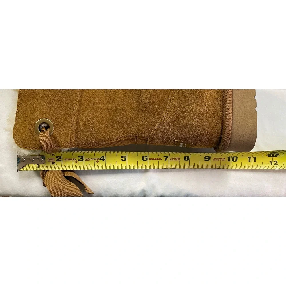Koolaburra UGG Womens Andrah Short Suede Boot Ribbon Bow Sherpa Lined Cozy 11